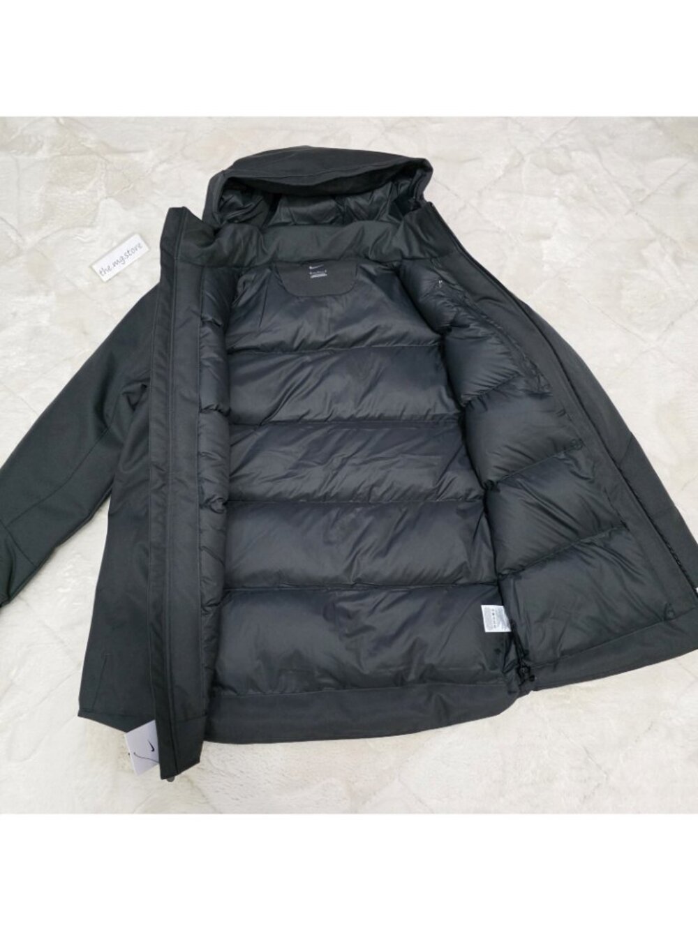 Nike 550 Duck Down Parka Winter Coat Dark Gray DJ6526-060 Men's Sz XL NWT - Picture 7 of 10